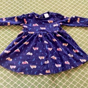 Hanna Anderson bunny design cotton dress